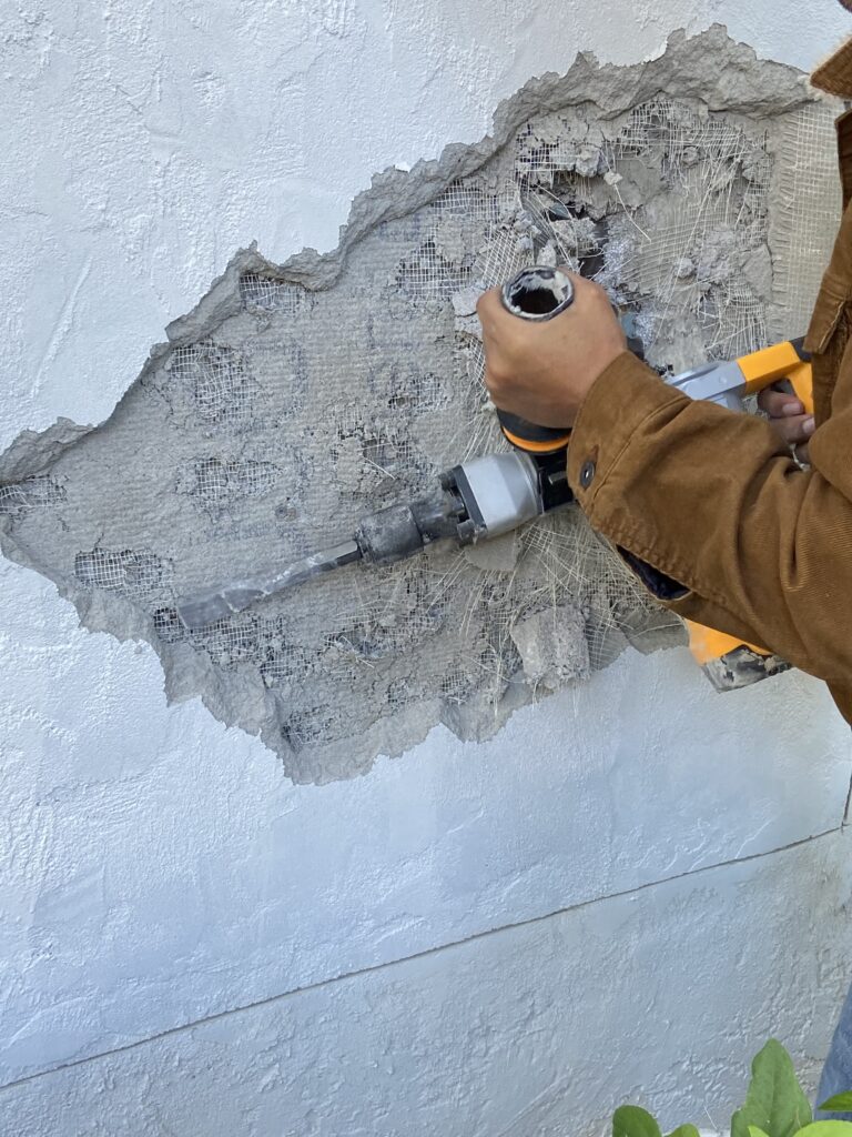 Demo of Three Old Stucco Finishes