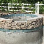 pool sauna stone install