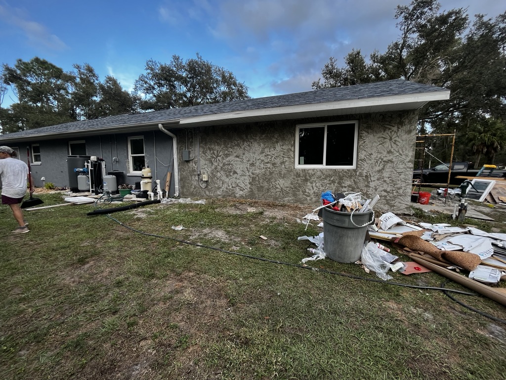 stucco new addition residence